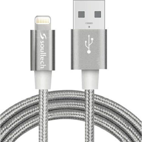 Soultech Metal Rope 2A iPhone Data&Charging Cable DK035GR Gray