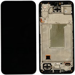Samsung Galaxy M35 (M356B) Display LCD Complete With Frame Black (Service-Pack)