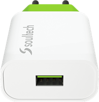 Soultech 2.1A Travel Charger SC214B  White+Green-3