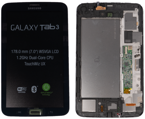 Samsung Galaxy Tab 3 7.0 WiFi (T210, P3210) Display LCD Complete Black (OEM)