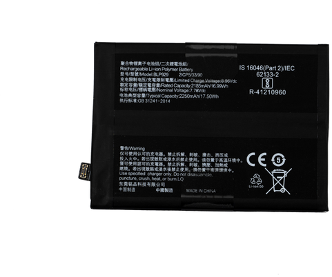 Batterie (Model BLP929) compatible avec Oppo Reno 8 Pro, Oppo Reno 8 Pro Plus (OEM-Equivalent)