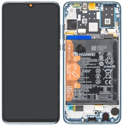 Huawei P30 Lite (2019) Display LCD Complete With Frame Including Battery and 48MP Main Blue (Service-Pack)