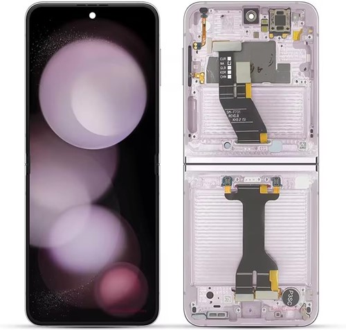 Samsung Galaxy Z Flip 5 (F731B) Inner Display LCD With Frame Lavender (Pulled)