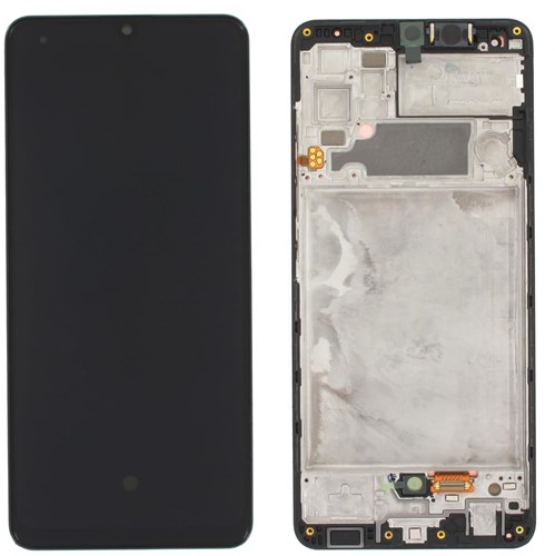 Samsung Galaxy A32 (A325F) Display LCD Complete With Frame Black (Service-Pack)