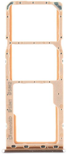 SIM & Memory card Holder for Samsung Galaxy A7 (2018) A750 Dual SIM Gold