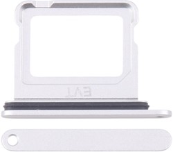 For Apple iPhone 16, 16 Plus Sim Card Holder White (OEM)