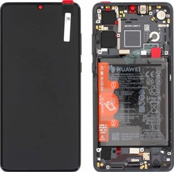 Huawei P30 Display LCD Complete + Battery Black New Version (Service-Pack)