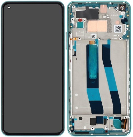 Xiaomi Mi 11 Lite 5G NE (2109119DG) Display LCD With Frame Green (Service-Pack)