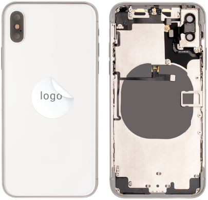For Apple iPhone X Rear Housing Silver (OEM)