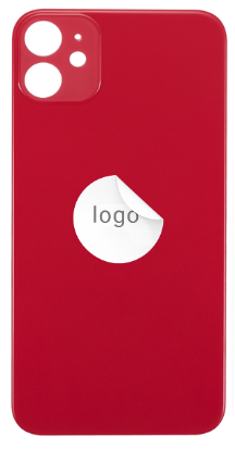 For Apple iPhone 11 Big Hole Back Glass Red (OEM)
