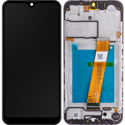 Samsung Galaxy A01 (A015F) Display LCD Complete With Frame Black (Service-Pack)