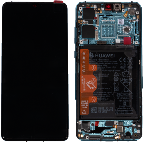 Huawei P30 (02352NLN) Display LCD + Battery Aurora Blue (Service-Pack)