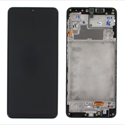 Samsung Galaxy M22 (SM-M225F), F22 (SM-E225) LCD Display Complete With Frame Black (Service Pack)