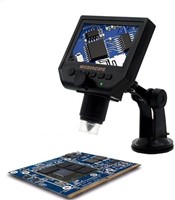 Portable LCD Digital Microscope 1X To 600X Magnification 4.3 Inch LCD With Image Sensor And Supper Battery (OEM-Equivalent)