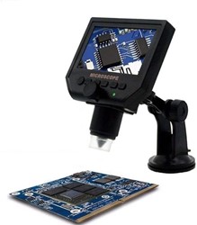 Portable LCD Digital Microscope 1X To 600X Magnification 4.3 Inch LCD With Image Sensor And Supper Battery (OEM-Equivalent)