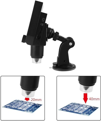 Portable LCD Digital Microscope 1X To 600X Magnification 4.3 Inch LCD With Image Sensor And Supper Battery (OEM-Equivalent)-2