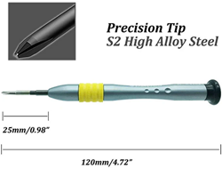HUIJIAQI CR-V Screwdriver Screw Driver Tools 1.5*25mm