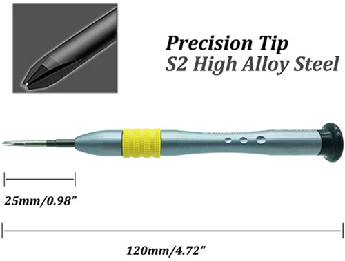 HUIJIAQI CR-V Screwdriver Screw Driver Tools 1.5*25mm