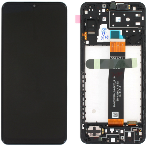 Samsung Galaxy A13 (A136B) Display LCD Complete With Frame Black (Service Pack)
