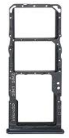 For Samsung Galaxy A30s (A307) SIM Card Holder Black