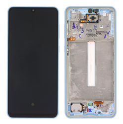 Samsung Galaxy A33 (A336B) LCD Display Complete With Frame Blue (Service-Pack)