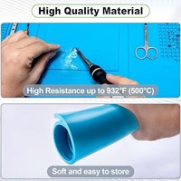 RELIFE (S-160) 45x30cm Soldering Station Repair Mat Magnetic Heat Insulation Silicone Pad Desk Platform-3