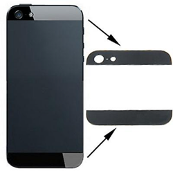 For Apple iPhone 5 Back cover glass black
