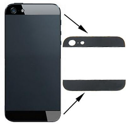 For Apple iPhone 5 Back cover glass black