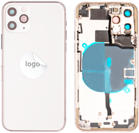 For Apple iPhone 11 Pro Rear Housing With Small Parts Silver (OEM)