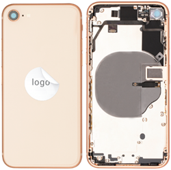 For Apple iPhone 8 Plus Rear Housing With Small Parts Gold (Pulled)