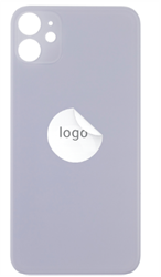 For Apple iPhone 11 Big Hole Back Glass Purple (OEM)
