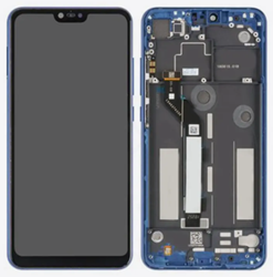 Xiaomi Mi 8 Lite (2018) Display LCD Complete with Frame Blue (Service-Pack)