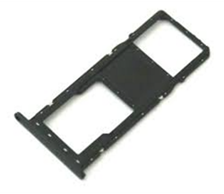 For Samsung Galaxy A01 (A015F) SIM & Memory Card Holder Black