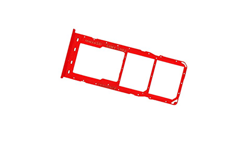 SIM & Memory card Holder for Samsung Galaxy A10 A105 Dual SIM Red
