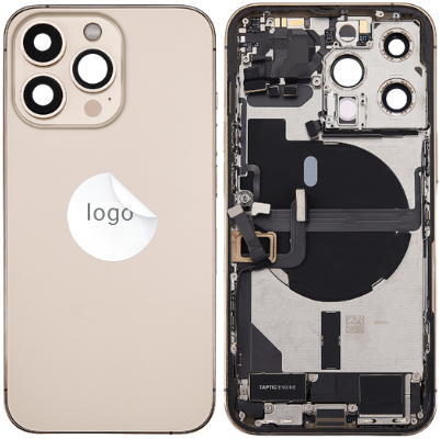 For Apple iPhone 13 Pro Rear Housing With Small Parts Gold (OEM)