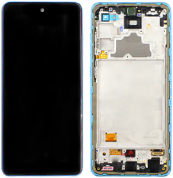 Samsung Galaxy A72 4G (A725F), A72 5G (A726B) Display LCD Complete Blue (Service-Pack)