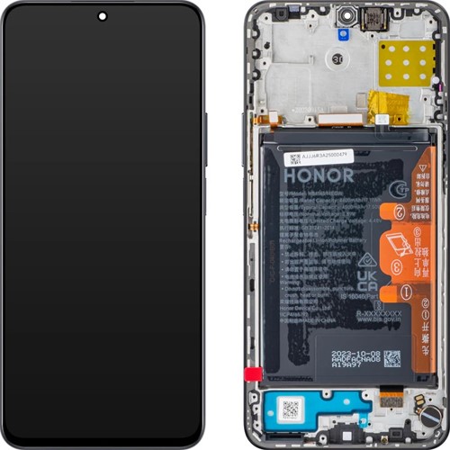 Honor 90 Lite, X8a Display LCD With Frame And Midnight Black Battery (Service-Pack)