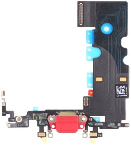 For Apple iPhone 8, SE (2020), SE 3 (2022) Charging connector flex Red