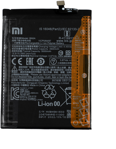 Batterie (Model BN5A) compatible avec Xiaomi Redmi 10, Xiaomi Redmi Note 10 5G, Xiaomi Redmi Note 11 (2021), Xiaomi Poco M3 Pro (OEM-Equivalent)-2