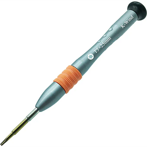 Hanker Screwdriver T5x25mm Magnetic Tip, Rotating Cap, Anti-slip Grip, 6 Point Star