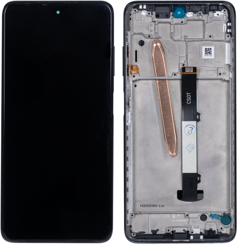 Xiaomi Poco X3 Pro (M2102J20SG) Display LCD With Frame Black (Service Pack)