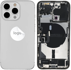 For Apple iPhone 13 Pro Rear Housing With Small Parts Silver (Pulled)