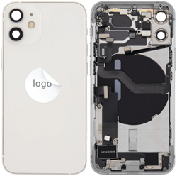 For Apple iPhone 12 Mini Rear Housing With Pulled Small Parts White (OEM)