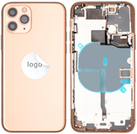 For Apple iPhone 11 Pro Rear Housing With Small Parts Gold (OEM)