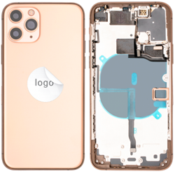 For Apple iPhone 11 Pro Rear Housing With Small Parts Gold (Pulled)