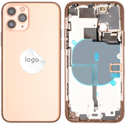 For Apple iPhone 11 Pro Max Rear Housing With Small Parts Gold (OEM)