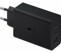 Wall Charger Samsung 65W, 1x USB / 2x Type-C Black EP-T6530NBEGEU (EU Blister)