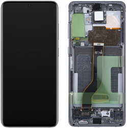 Samsung Galaxy S20 Plus (G985F), S20 Plus (G986B) Display LCD Complete With Frame Cosmic Black (Service-Pack)