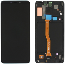 Samsung Galaxy A9 2018 (A920F) Display LCD Complete With Frame Black (Service-Pack)