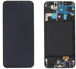 Samsung Galaxy A20 (A205F), M10S (M107) Display LCD Complete With Frame Black (Service-Pack)